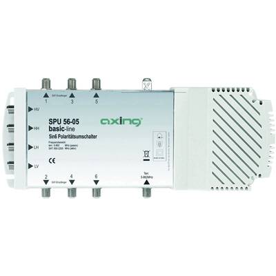 Axing SPU 56-05 SAT multiswitch Inputs (multiswitches): 5 (4 SAT/1 terrestrial) No. of participants: 6 Quad LNB compatible