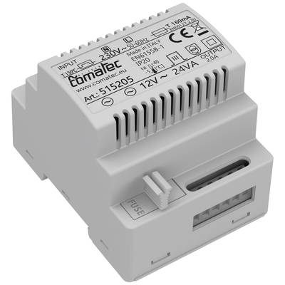 Comatec TBD202412F4 Rail mounted PSU (DIN) 12 V AC 2 A 24 VA Content 1 pc(s)