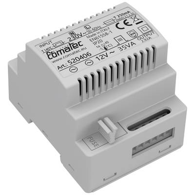 Comatec TBD203512F4 Rail mounted PSU (DIN) 12 V AC 2.92 A 35 VA Content 1 pc(s)