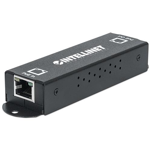 Intellinet Gigabit High-Power PoE+ Extender Repeater IEEE 802.3at/af Power over Ethernet (PoE+/PoE) metal