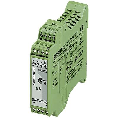 Phoenix Contact MINI-PS-48-60DC/24DC/1 Rail mounted PSU (DIN) 24 V DC 1 A 24 W No. of outputs:1 x Content 1 pc(s)