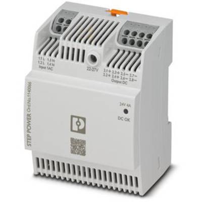Phoenix Contact STEP3-PS/1AC/24DC/4/PT Rail mounted PSU (DIN) 24 V DC 4 A 96 W No. of outputs:1 x Content 1 pc(s)