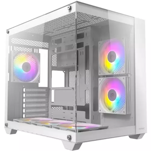 RGB White Gaming Build - AMD 5600X 6 Core 12 Thread 3.70GHz (4.60GHz Boost) 16GB RAM 500GB NVMe RTX4060 White Graphics Windows 11 Home - Custom PC