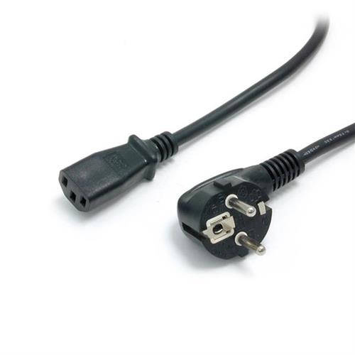 StarTech.com 2m (6ft) Computer Power Cord 18AWG EU Schuko to C13 Power Cord 250V 10A Black Replacement AC Cord TV/Monitor Power Cable Schuko CEE 7/7 to IEC 60320 C13 Power Cord - PC Power Supply Cable