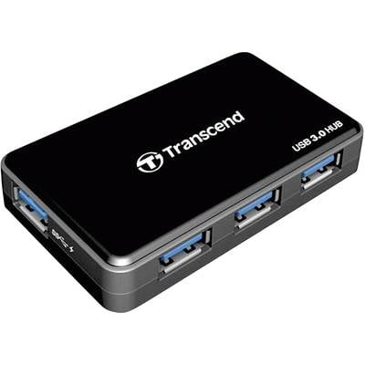 Transcend TS-HUB3K 4 ports USB 3.2 1st Gen (USB 3.0) hub Black