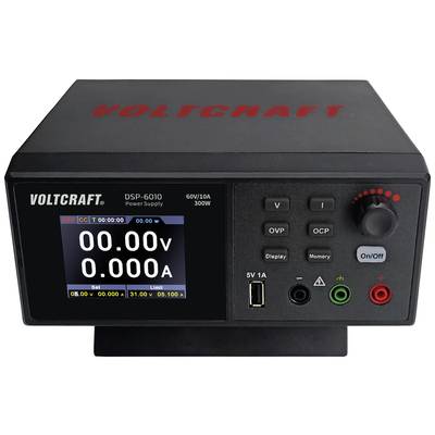 VOLTCRAFT DSP-6010 Bench PSU (adjustable voltage) 0 - 60 V 0 - 10 A 300 W USB 2.0 port A remote controlled No. of outputs 1 x