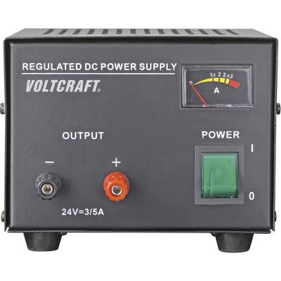 VOLTCRAFT FSP-1243 Bench PSU (fixed voltage) 24 V DC (max.) 3 A (max.) 72 W No. of outputs 1 x