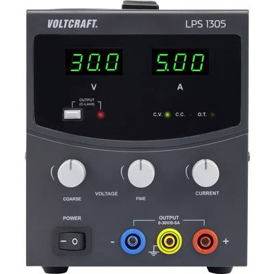 VOLTCRAFT LPS1305 Bench PSU (adjustable voltage) 0 - 30 V DC 0 - 5 A 150 W No. of outputs 1 x