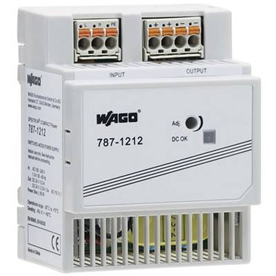 WAGO 787-1212 Rail mounted PSU (DIN) 24 V 2.5 A 60 W No. of outputs:1 x Content 1 pc(s)