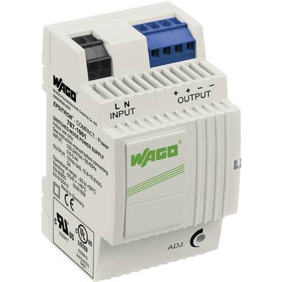 WAGO EPSITRON® COMPACT POWER 787-1001 Rail mounted PSU (DIN) 12 V DC 2 A 24 W No. of outputs:2 x Content 1 pc(s)