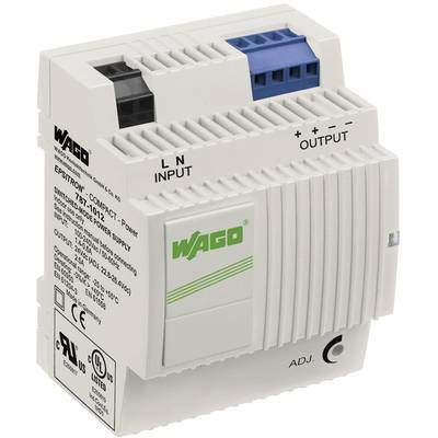 WAGO EPSITRON® COMPACT POWER 787-1012 Rail mounted PSU (DIN) 24 V DC 2.5 A 60 W No. of outputs:2 x Content 1 pc(s)