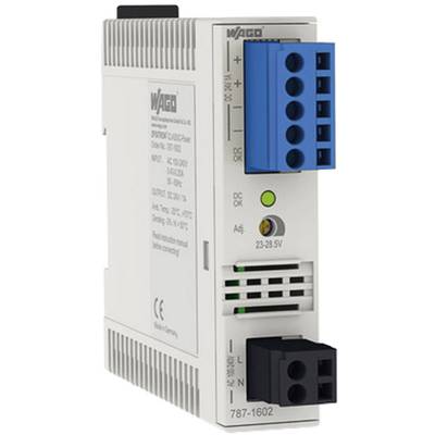 WAGO Kontakttechnik GmbH Rail mounted PSU (DIN) 24 V DC 1.2 A 34 W No. of outputs:1 x Content 1 pc(s)