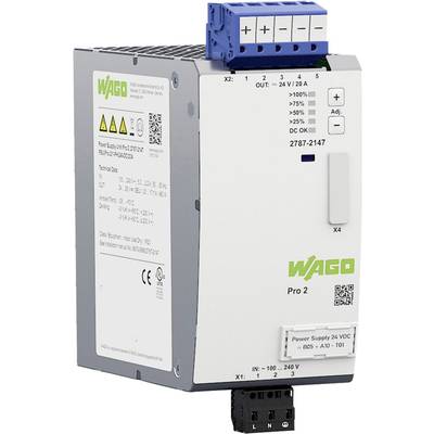 WAGO Pro 2 Rail mounted PSU (DIN) 20 A 480 W Content 1 pc(s)