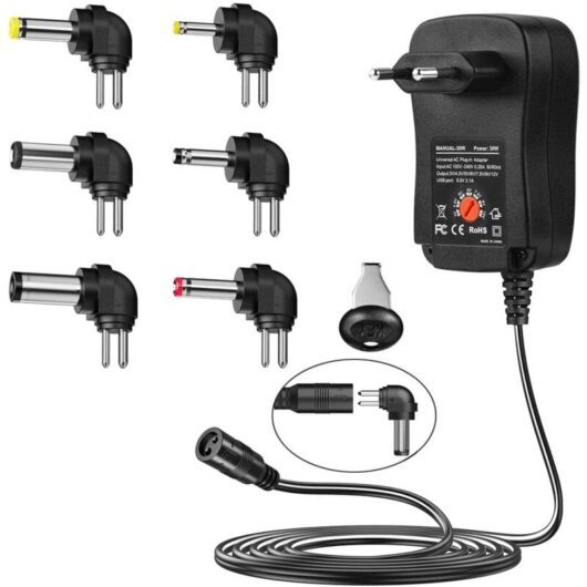 30W Power Adapter 3V-12V Adjustable Voltage Multi-function Charger