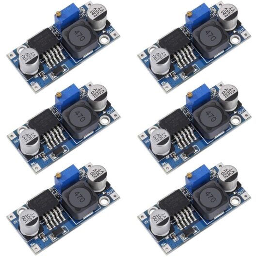 Dc-dc Buck Converter LM2596 Step Down Converter 3.2-40V to 1.25-35V Adjustable Power Supply Module 6pcs