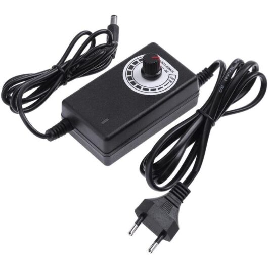 Memkey - 24W Voltage Regulator Adapter, 3-24V Power Supply Adapter with abs Material for led Fan/Electric Fan/Microdrills/Mobile dvd