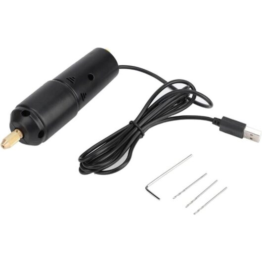 Memkey - Portable Electric Drill, Portable Mini Drill Kit, Compact dc 5V Micro usb Drill