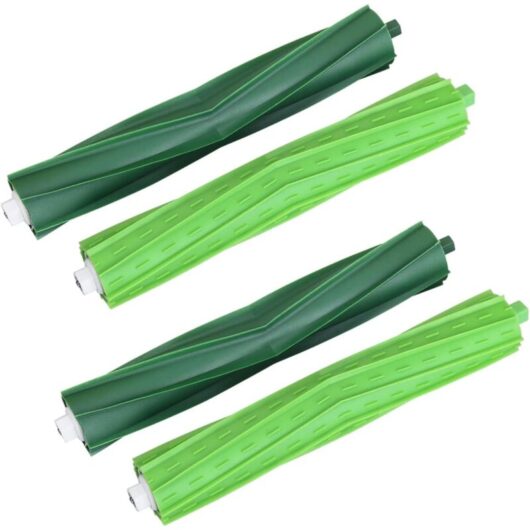 Memkey - Replacement Accessories Main Brush for iRobot Roomba i7 i7+ / i7 Plus E5 E6 E7 Vacuum Cleaner Spare Parts with 4 Rubber Brushes