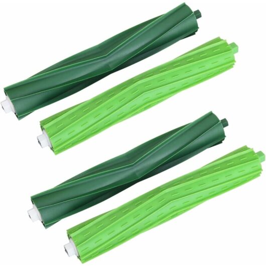 Mumu - Replacement accessories main brush for iRobot Roomba i7 i7+ / i7 Plus E5 E6 E7 vacuum cleaner spare parts with 4 rubber brushes