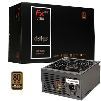 CRONUS 700ATV FX PRO 700W PSU 140mm Silent Cooling Fan 80 PLUS Bronze Non Modular Flat Black Cables Supreme Performance power supply unit