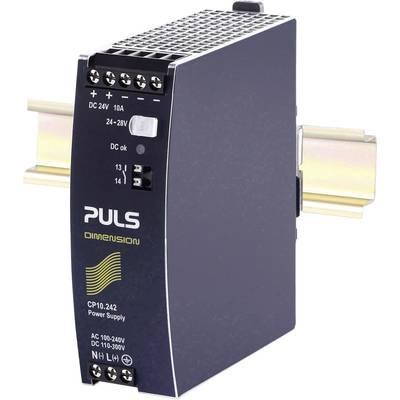 PULS CP10.242 Rail mounted PSU (DIN) 24 V DC 10 A 240 W No. of outputs:1 x Content 1 pc(s)