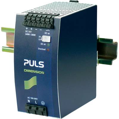 PULS Rail mounted PSU (DIN) 30 V 8.6 A 240 W No. of outputs:1 x Content 1 pc(s)