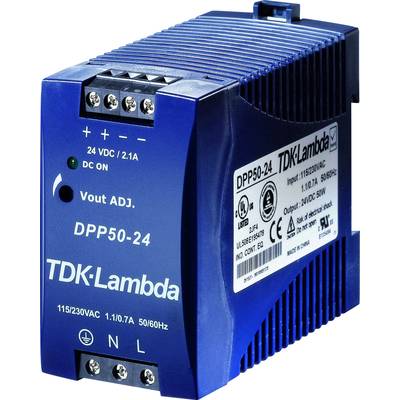TDK-Lambda DPP50-48 Rail mounted PSU (DIN) 48 V DC 1.05 A 50 W No. of outputs:1 x Content 1 pc(s)