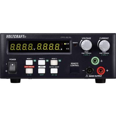 VOLTCRAFT CPPS-160-84 Bench PSU (adjustable voltage) 0.02 - 84 V DC 0.01 - 5 A 160 W USB remote controlled, programmable, Autoranger No. of outputs 1 x