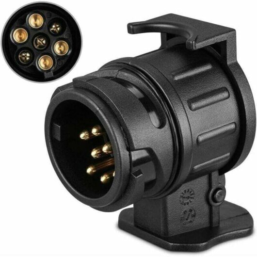 13-pin to 7-pin tow bar adapter - caravan, truck, trailer - waterproof, 12 v Mumu