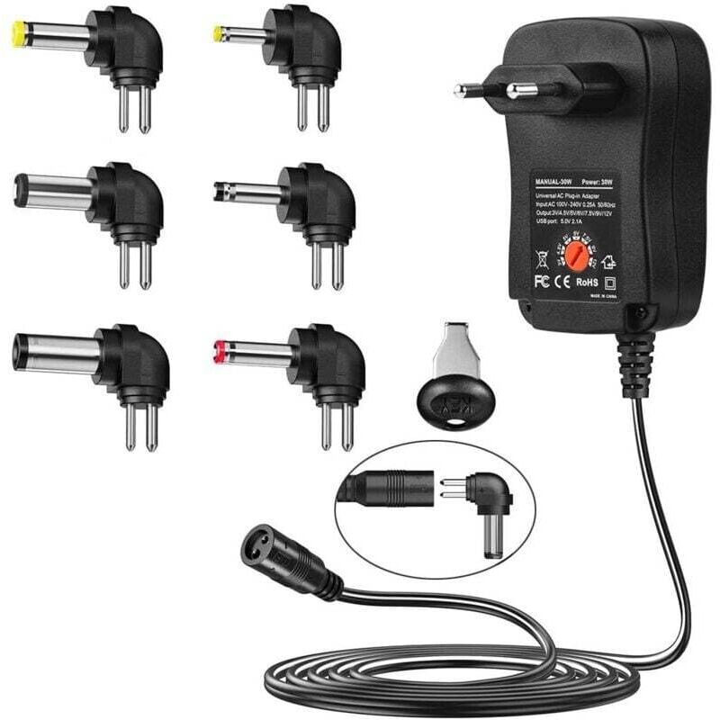30W Power Supply 3V-12V Adjustable Voltage Multifunction Charger MUMU