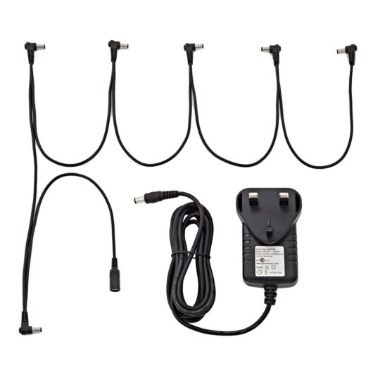 6 Way Daisy Chain Cable and 9V Power Supply by Gear4music