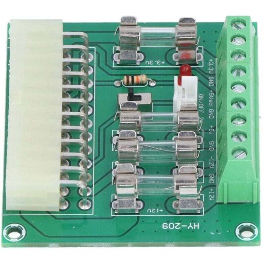 ATX Power Supply Adapter Module Wiring Breakout Board for 24PIN 20PIN Desktop Interface MUMU