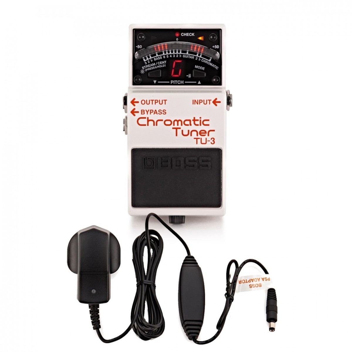 Boss TU-3 Pedal Chromatic Tuner with Power Supply