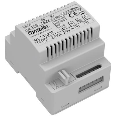 Comatec TBD202424F4 Rail mounted PSU (DIN) 24 V AC 1 A 24 VA Content 1 pc(s)