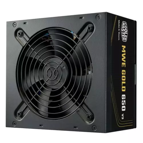 Cooler Master 650W MWE Gold V3 ATX 3.1 PSU Fully Wired HDB Bearing Fan 80+ Gold