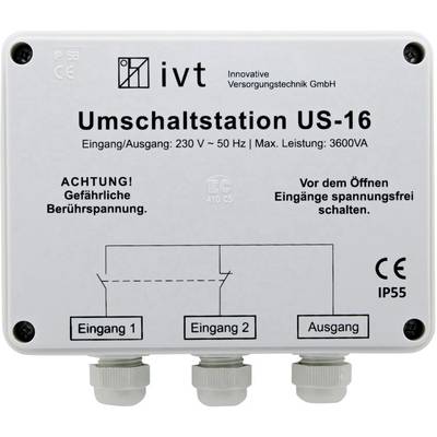 IVT Switcher US-16 3600 VA 400034 160 mm x 145 mm x 77 mm Suitable for (inverters):Universal