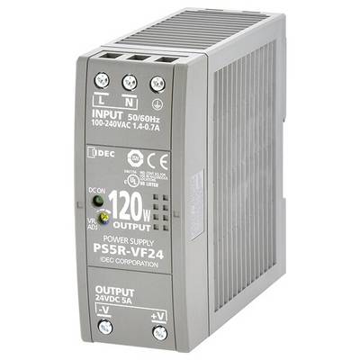 Idec PS5R-V Series Rail mounted PSU (DIN) 5. A No. of outputs:1 x Content 1 pc(s)