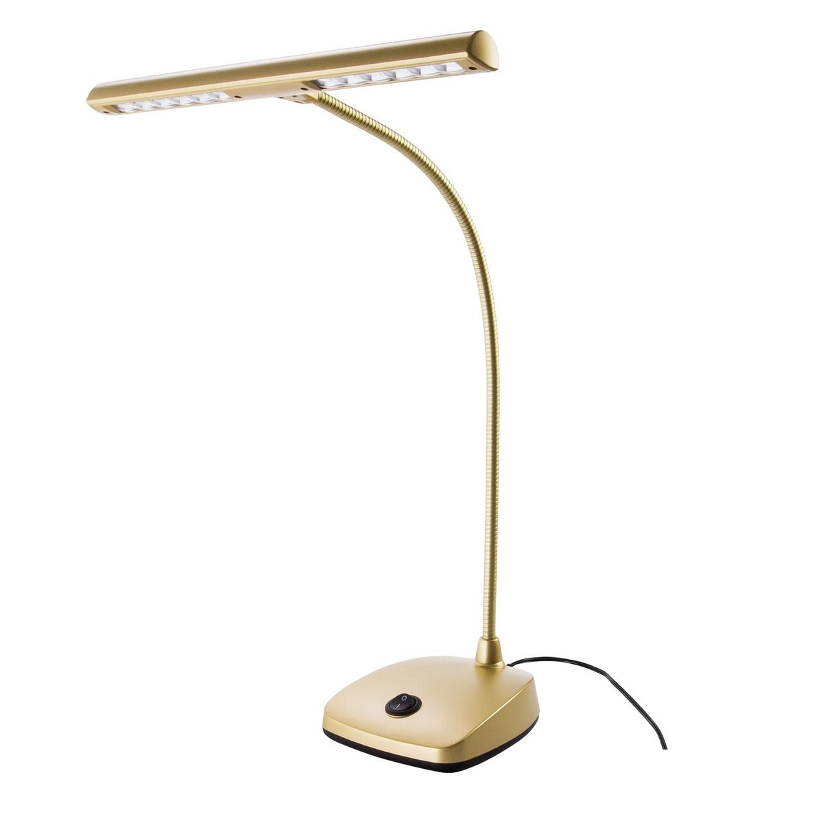 K&M 12297 LED Piano Lamp Gold UK Plug