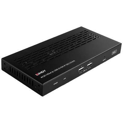 LINDY 4K30 HDMI & USB over IP Extender - Decoder RS232 Extension