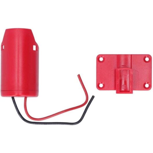 M12 Adapter Battery Mount Adapter ABS Power Connector Battery Converter for Milwaukee M12 DIY 2 Wiring Output MUMU