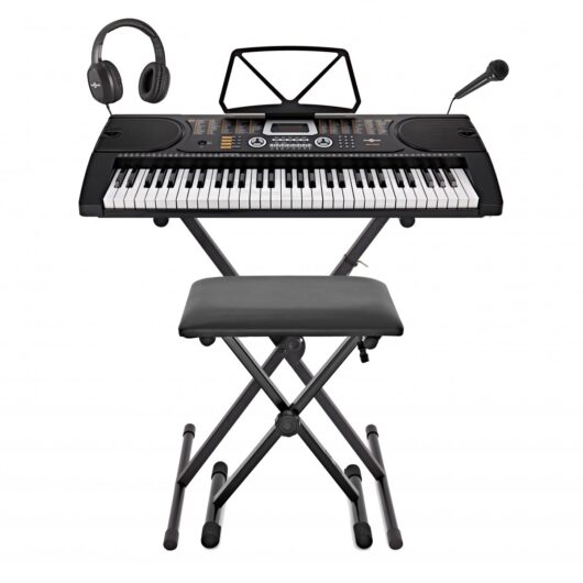 MK-2000 61-key Portable Keyboard by Gear4music - Complete Pack
