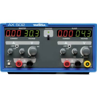 Metrix AX 502 Bench PSU (adjustable voltage) 0 - 30 V DC 0 - 2.5 A No. of outputs 2 x