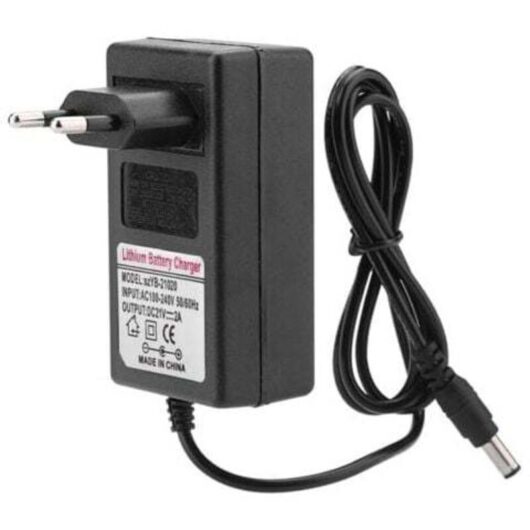 Mumu - ac 100-240V dc 21V 2A Safe Charging Power Supply for Lithium-ion Battery eu Plug Replacement