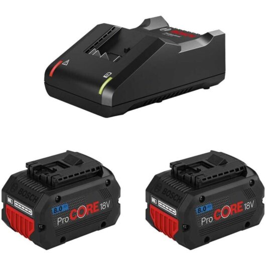 Power Set BOSCH (2 x 18V 8,0 Ah ProCORE + GAL18V-40)
