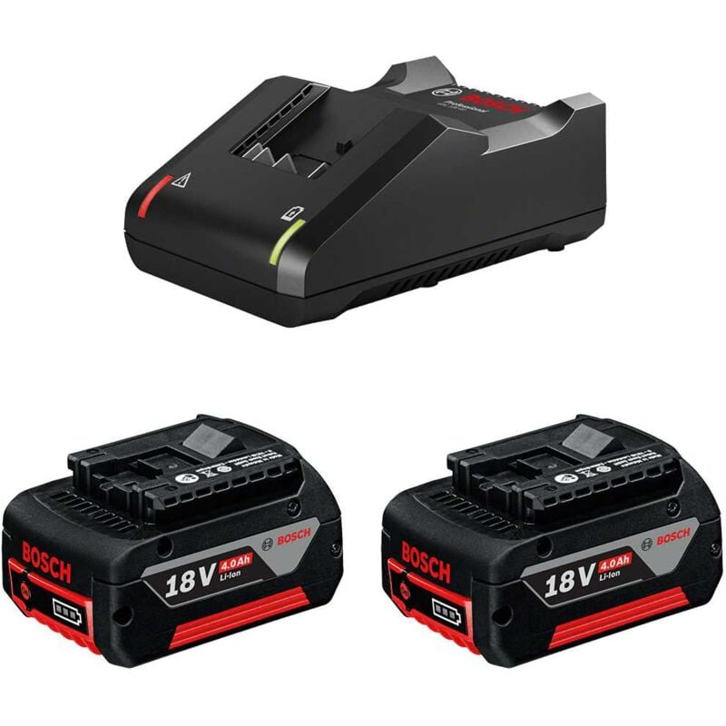 Power Set Bosch 2 x 18V 4,0 Ah + GAL18V-40)