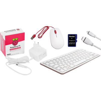 Raspberry Pi® PI400DE-KIT Raspberry Pi® 400 4 GB 4 x 1.8 GHz PSU, Mouse, HDMI cable, Noobs OS