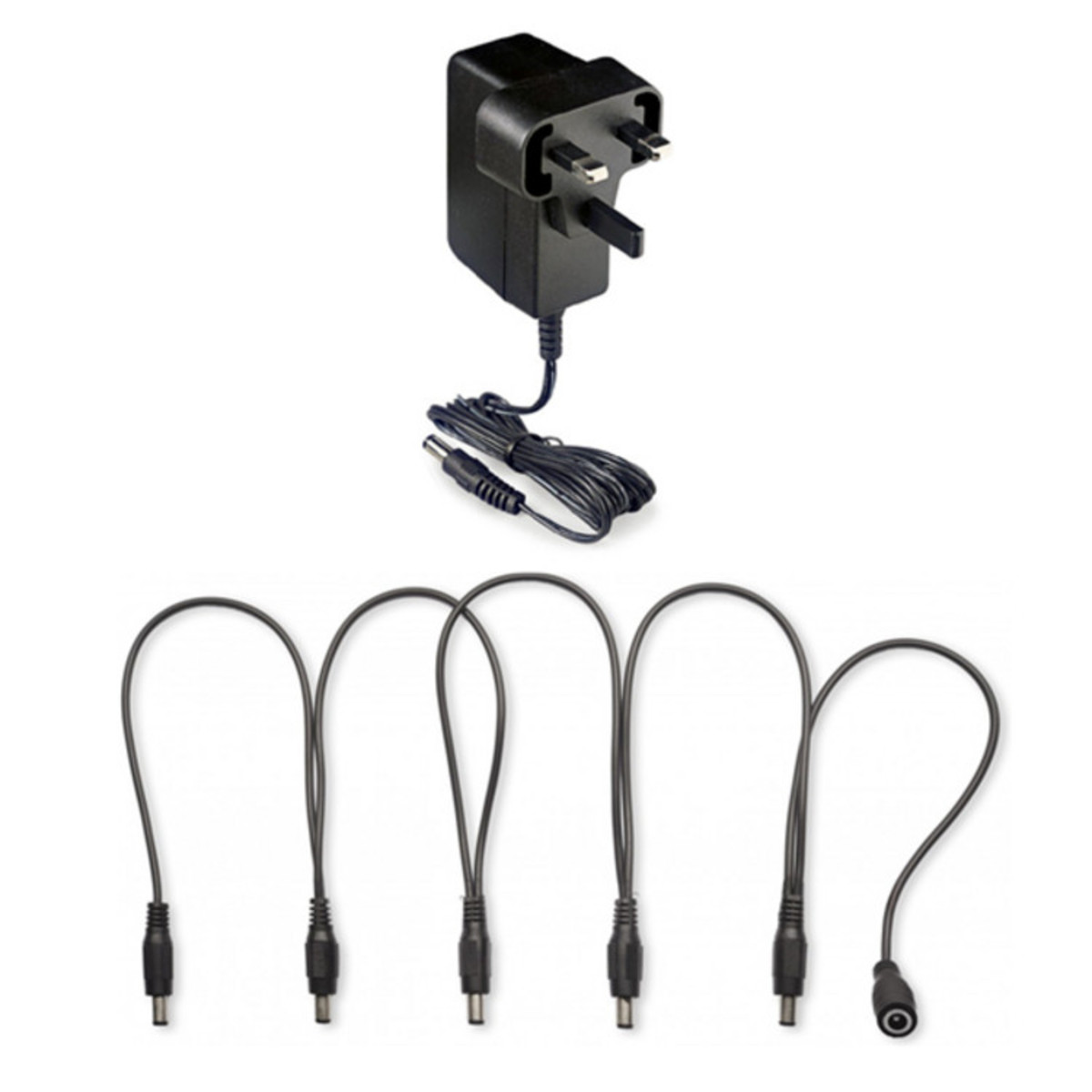 Stagg 9V DC1/A Power Supply and 5-Way Power Snake UK