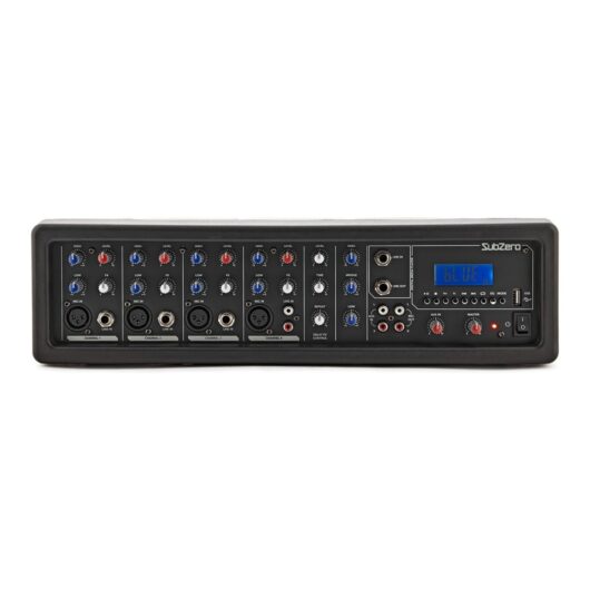 SubZero SZ-PMIX4 4 Channel Powered Mixer with Digital Media Player