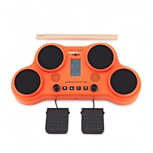 VISIONPAD-6 Electronic Drum Pad by Gear4music Orange