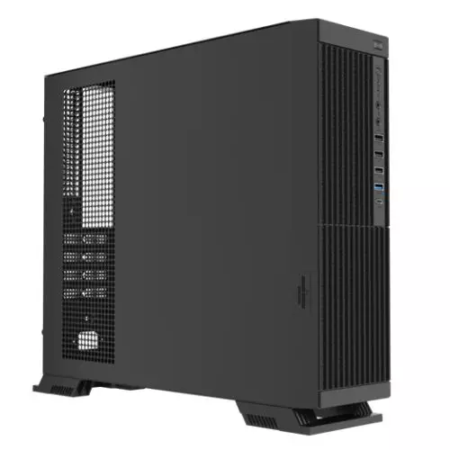 Vida Commerce Micro ATX SFF Desktop Office Case with a 300W PSU High Airflow Card Reader USB-C Black